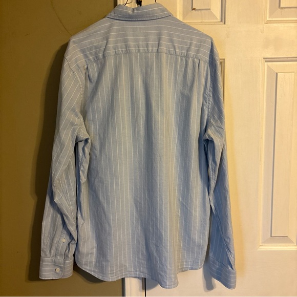 Faherty men’s cloud stripe stretch oxford button down shirt large - Picture 3 of 6